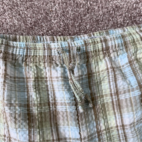 Vintage Blair Pastel Plaid Capri Cropped Pants Womens Size Medium Summer Coastal - Picture 5 of 15